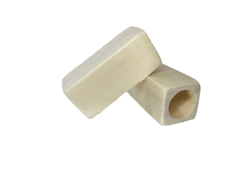 Medium wooden (aspen) rodent tunnel with no background